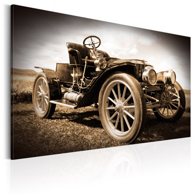 Retro Car - No Frame Print on Canvas