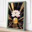 Lotus in Gold Light Japandi - Wrapped Canvas-1717732580-1717732601