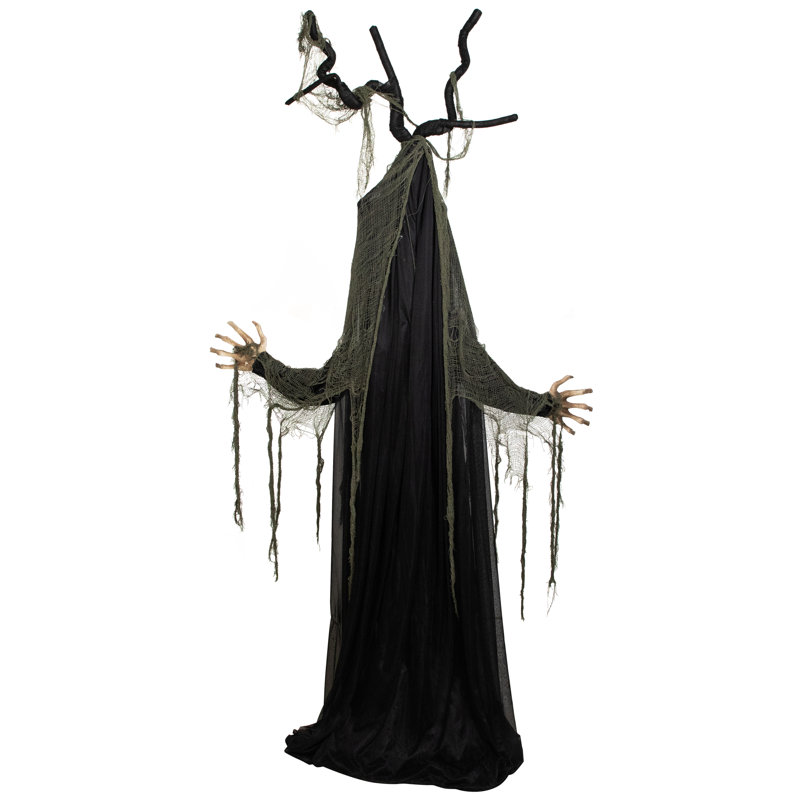 Décoration d'Halloween arbre animé 7 'avec yeux illuminés 7'