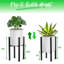 Support à plante réglable Sorbus - Support à pot de fleurs, support à plante - Pot et plante NON INCLUS - Noir, ensemble de 1-113716947-112669657