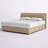Ashlley Leather Sleigh Storage Bed-1631192539
