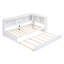 Lit de jour en bois avec couchette, armoires de rangement et ports USB-1490253533