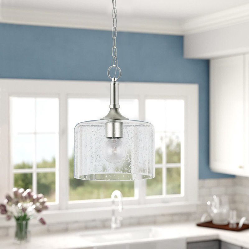 Ahern 1 - Light Single Pendant, Brushed Nickel