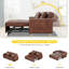 2 Seater Faux Leather Sofa Bed