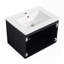 Floating Wall-Mounted Bathroom Vanity With Ceramics Sink & Soft-Close Cabinet Door-Package-384825986