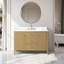 Ensemble de meuble-lavabo autoportant à simple cuve 48 po avec plateau en marbre Lavallon-105275172-105275168