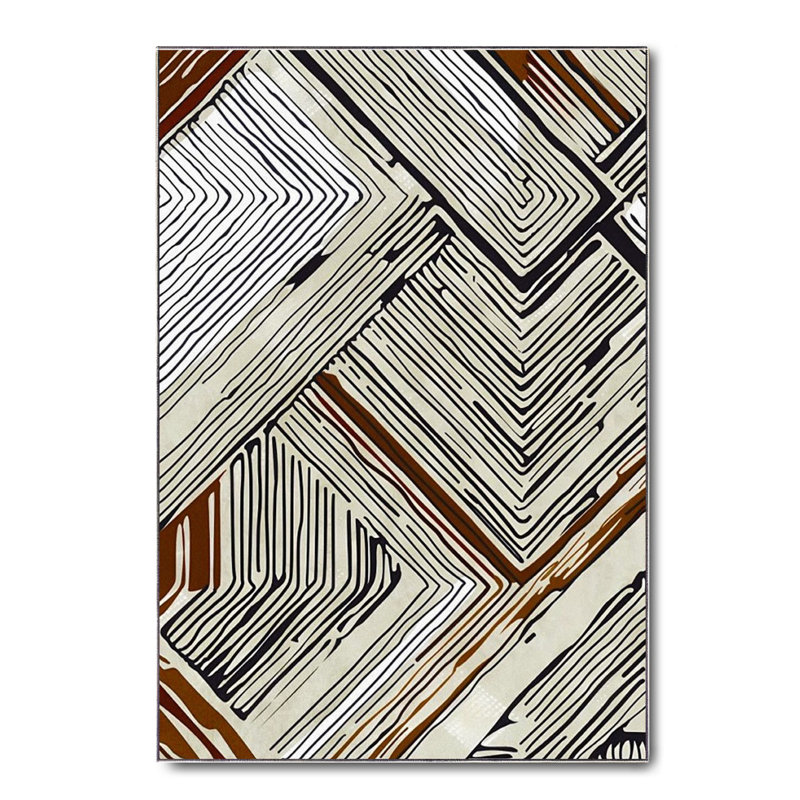 Tapis en coton Dayanara, Rectangle 5 pi 3 po x 6 pi 7 po