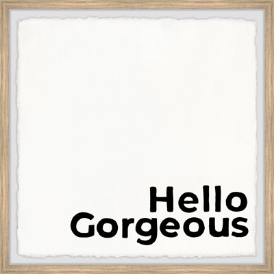 Hello Gorgeous VII by Marmont Hill - Single Picture Frame Painting
