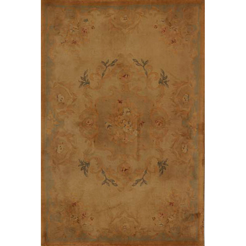Hand-Knotted High-Quality Green Area Rug