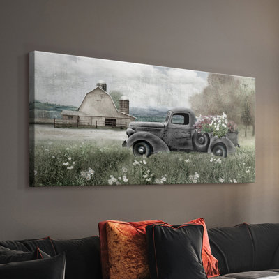 Country Nostalgia - Toile tendue avec châssis - Prêt à accrocher