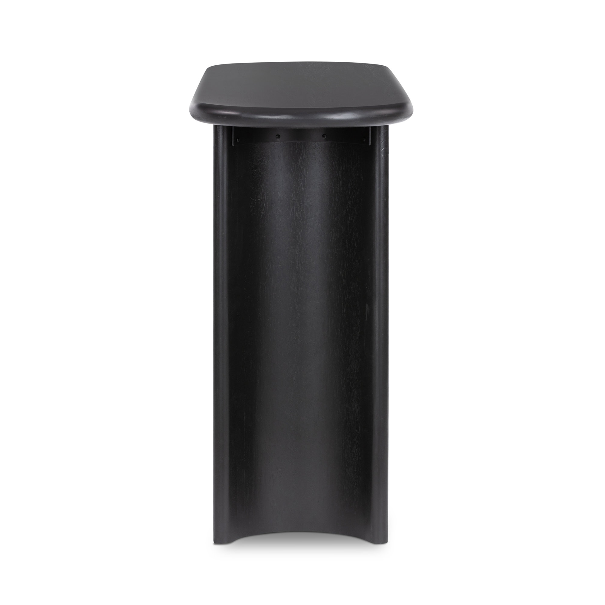 Haiden 51'' Solid Wood Console Table, Aged Black