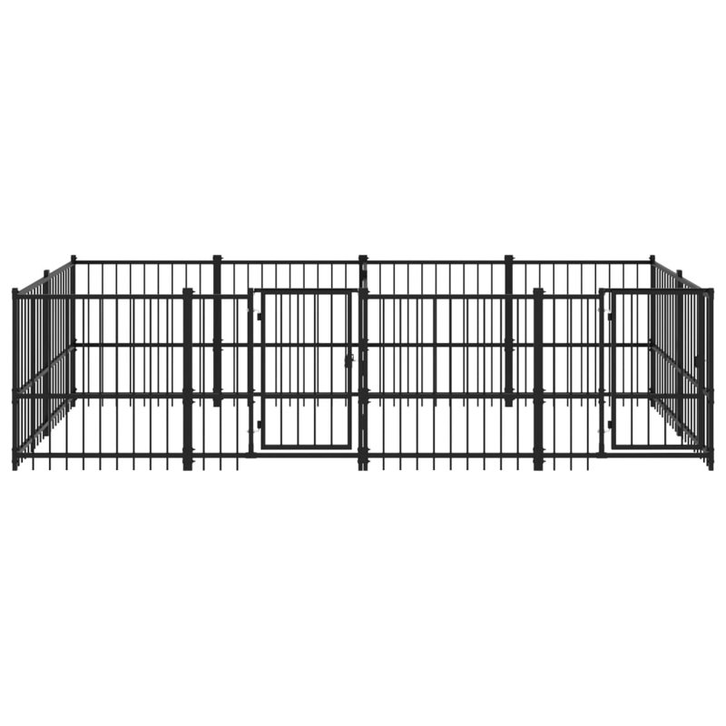 Ferrell Metal Exercise Pen With Door, 100cm H x 193.5cm W x 388cm D