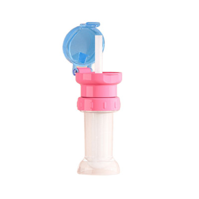 Bouteille d'eau portable - Couvercle en paille d'étouffement avec bouteille de rangement Bouteille d'eau pour enfants - Déversement - Housse en paille