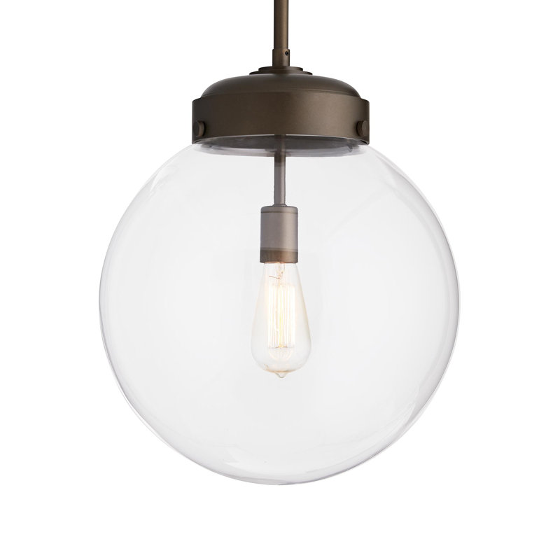 Reeves 1 - Light LED Outdoor Pendant, Aged Brass