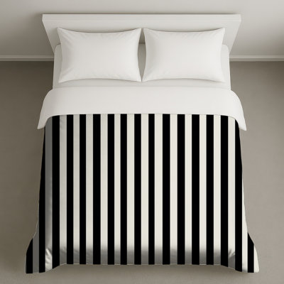 Housse de couette à rayures moderne