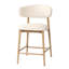 Murphey Upholstered 26'' Counter Stool with Solid Wood Frame-420676070