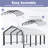 12 Ft. W x 20 Ft. D Heavy Duty Carport with Galvanized Steel Roof-122613943