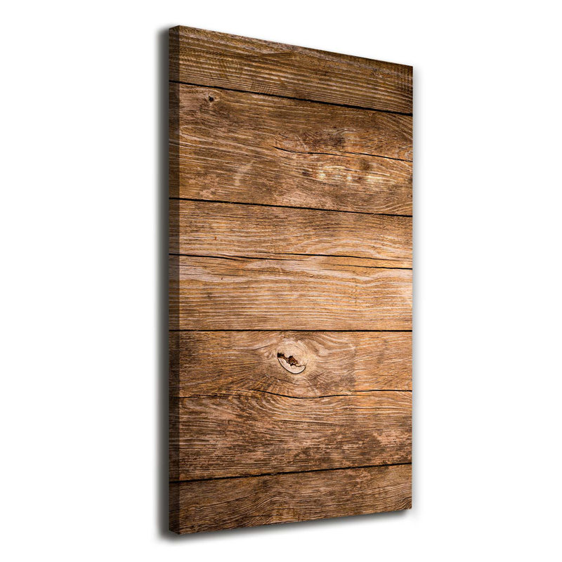 Wooden Background - Wrapped Canvas Print