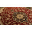 Romulus Power Loom Red/Beige/Black Medallion Kashan Rug-16786980