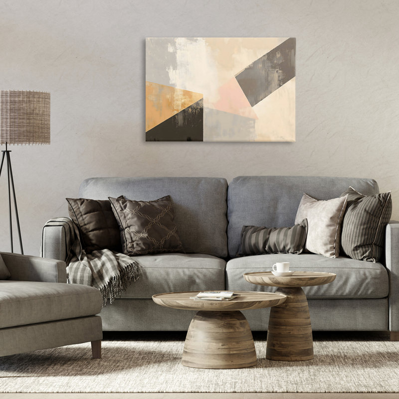 «Distinct Shapes Neutrals», conception de Franklyn Gregory, H 16 po x l 24 po