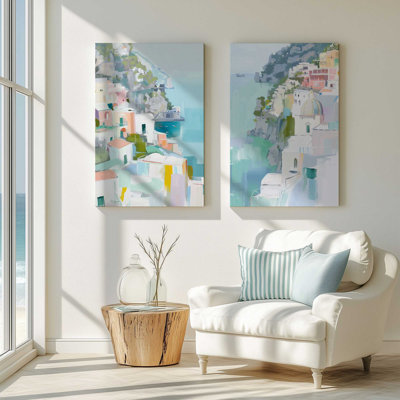 Ensemble de 2 impressions Coastal Village Glow