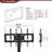Multi-Function TV Stand Height Adjustable Bracket Swivel 3-Tier