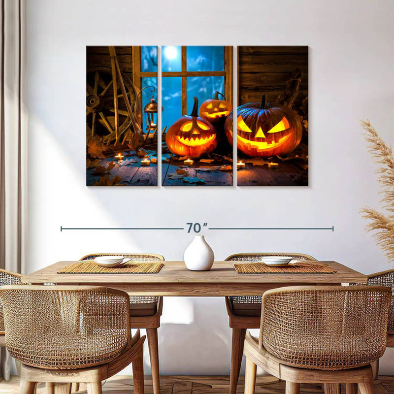 Citrouille d'Halloween Lelend, H 36 po x l 57 po
