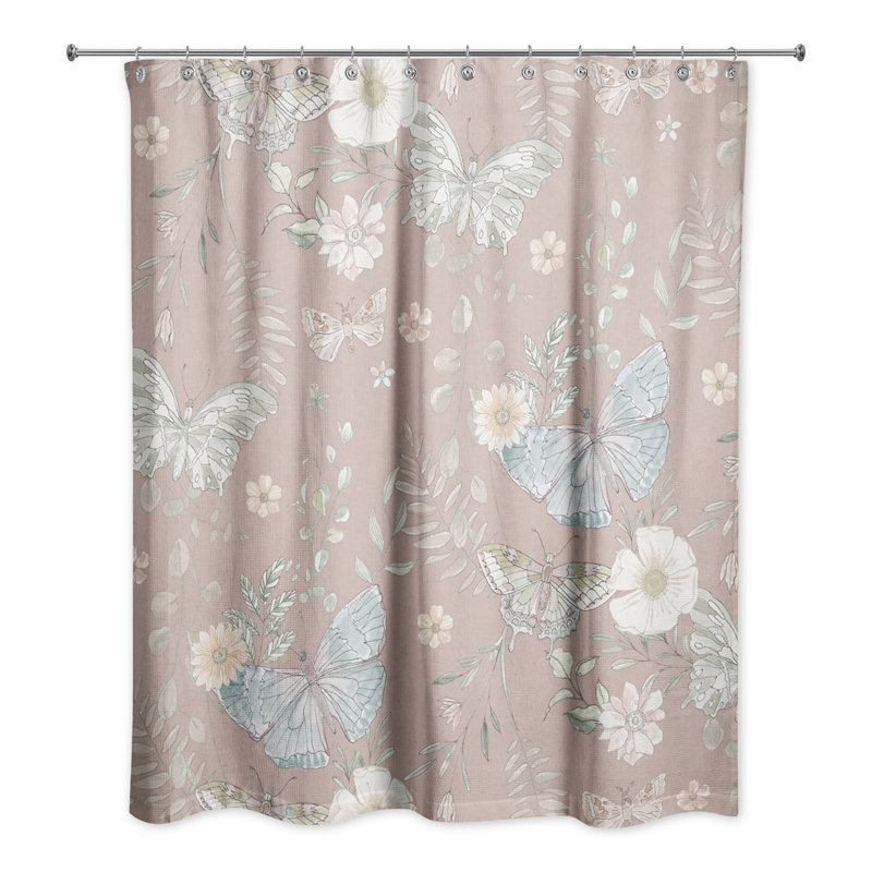 Rideau de douche simple Tavarozzi, Marron