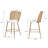 Rattan Counter Height Bar Stools, 26'' Modern Boucle Counter Stools With Butterfly Cane Back, Wicker Counter Stools For Kitchen,Home Bar,Restaurant,Set Of 2, White-1189181872