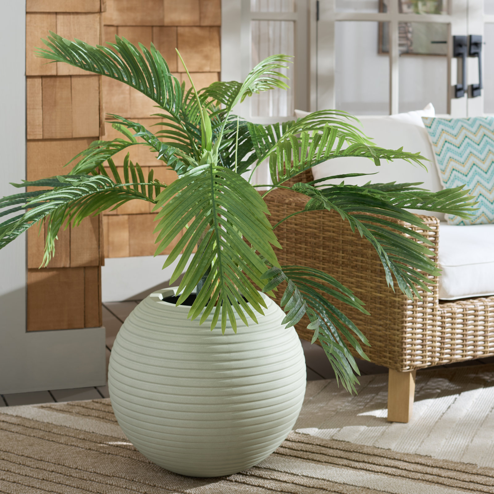 Waikiki 20" Urn Planter, Sage