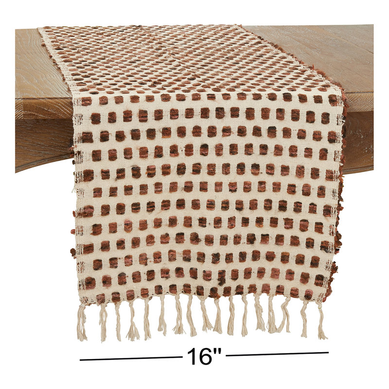 Geometric 100% Cotton Table Runner