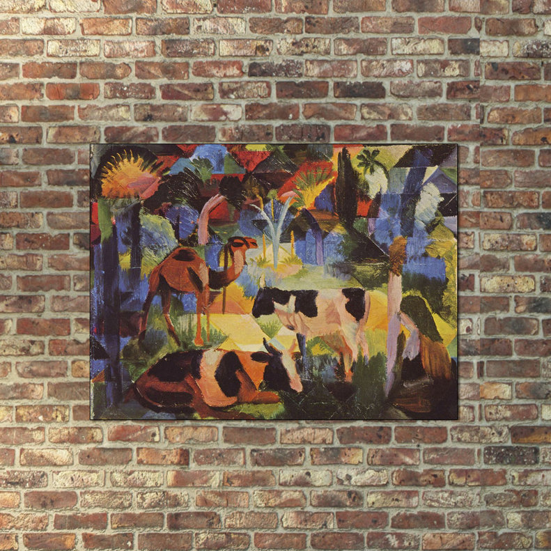 Macke August - Wrapped Canvas Painting, 60cm H x 80cm W x 1.8cm D