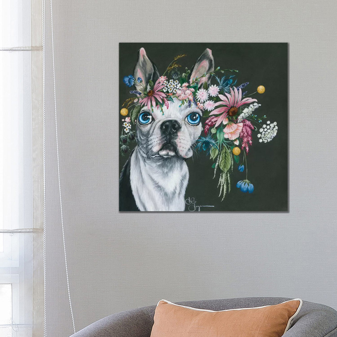 Boston Terrier - Wrapped Canvas Print
