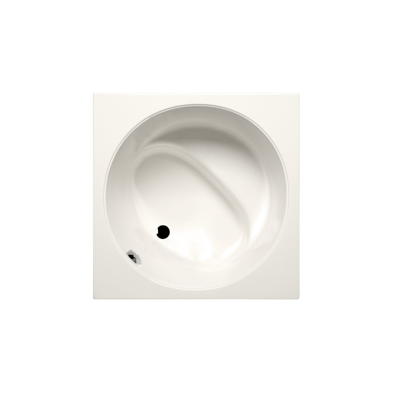Isshiki 40" x 40" Drop In Deep Air Jet Acrylic Bathtub, Biscuit