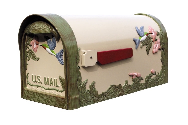Hummingbird Post Mounted Mailbox