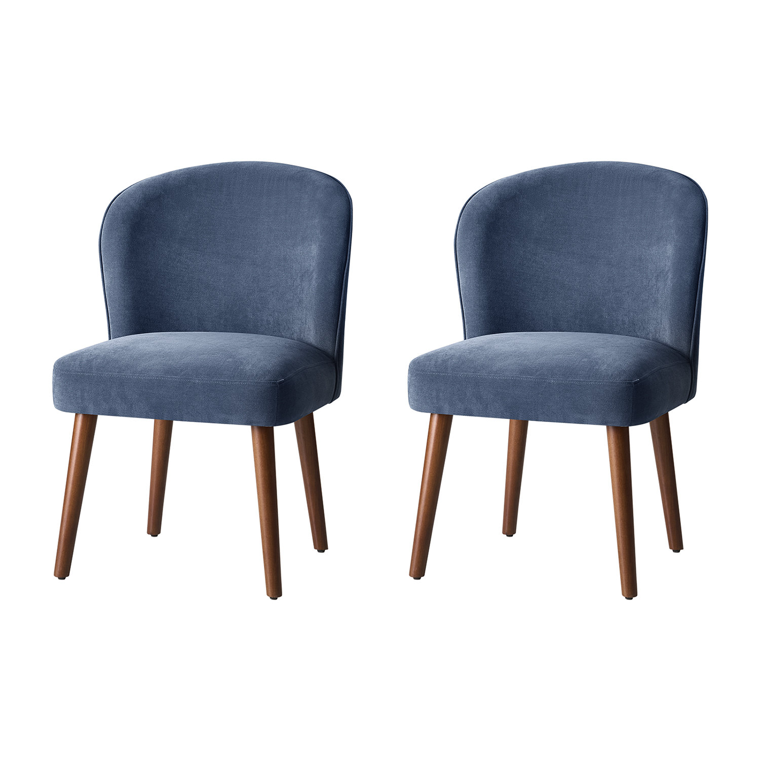 Davia Upholstered Dining Chair, Slate Blue