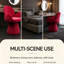Contemporary Rotatable Dressing Table Chair, Plush Velvet Swivel Vanity Accent Chair, Comfortable Cosmetic Seat for Bedroom Decor