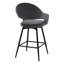 Tabouret de comptoir pivotant 26 po avec structure en métal (ensemble de 2)-562760718-562760707