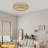 Zena 15.7 Inch Rural Antique Bamboo Weaving Flush Mount Ceiling Light-2112931073