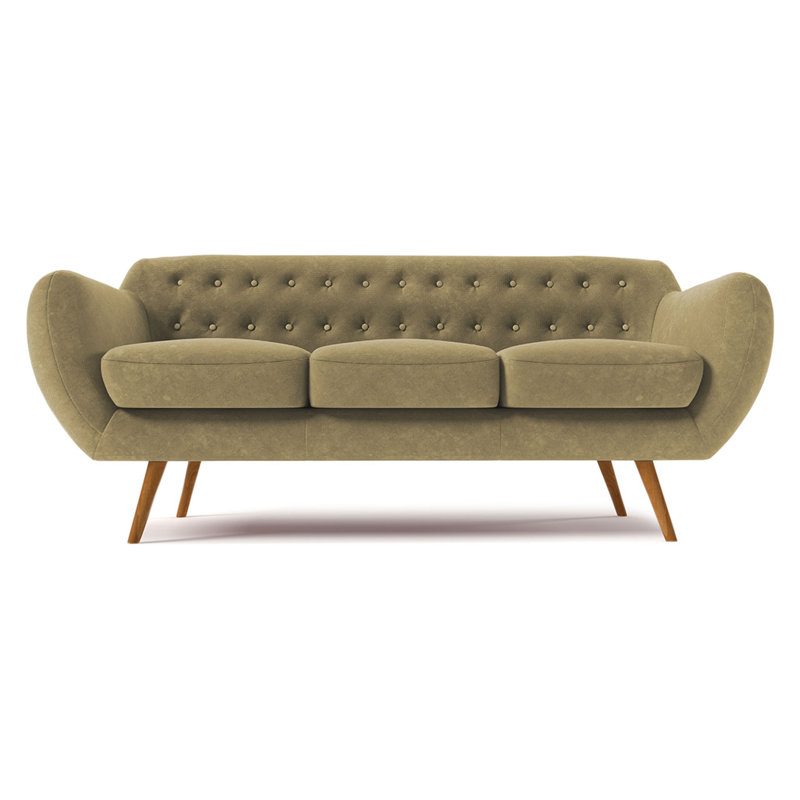 Millicent 3 Seater Sofa, Olive