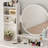 Litzy 31.5'' W Compact Makeup Vanity Set with Round Mirror and Stool-323374993