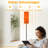  68.5" Standing Floor Lamp Beautiful stone backgrounds Stone surface stone Dimmable Metal Pole Lamp with Linen Lampshade LED Bulb Included