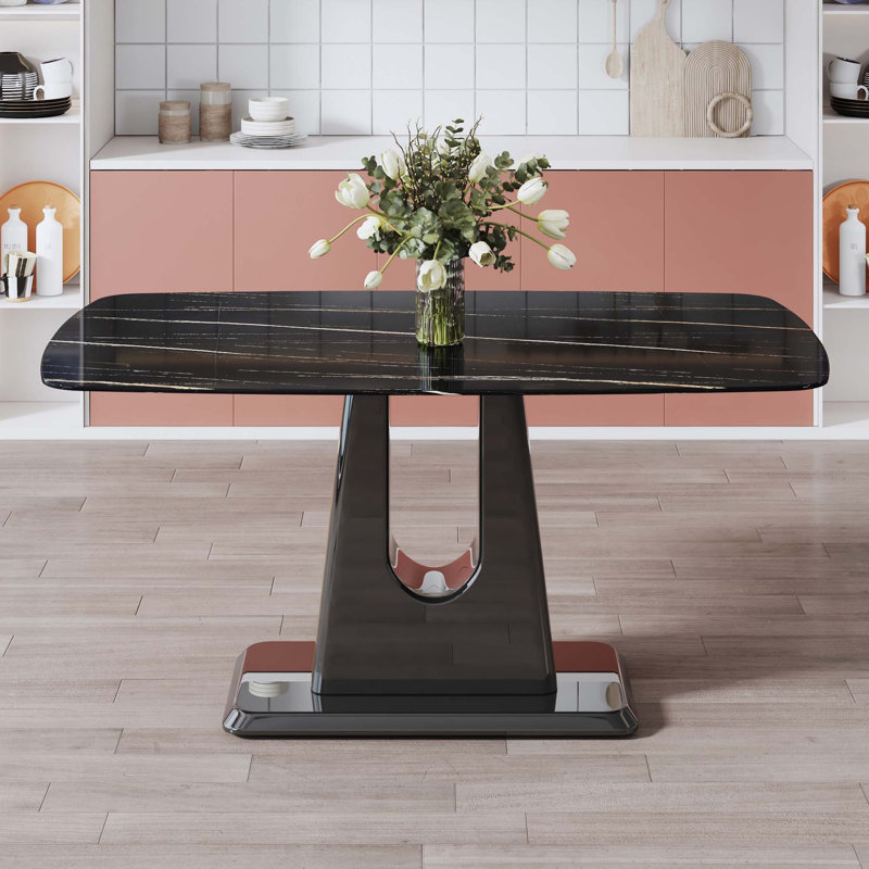 Table de salle à manger en verre (table seulement)