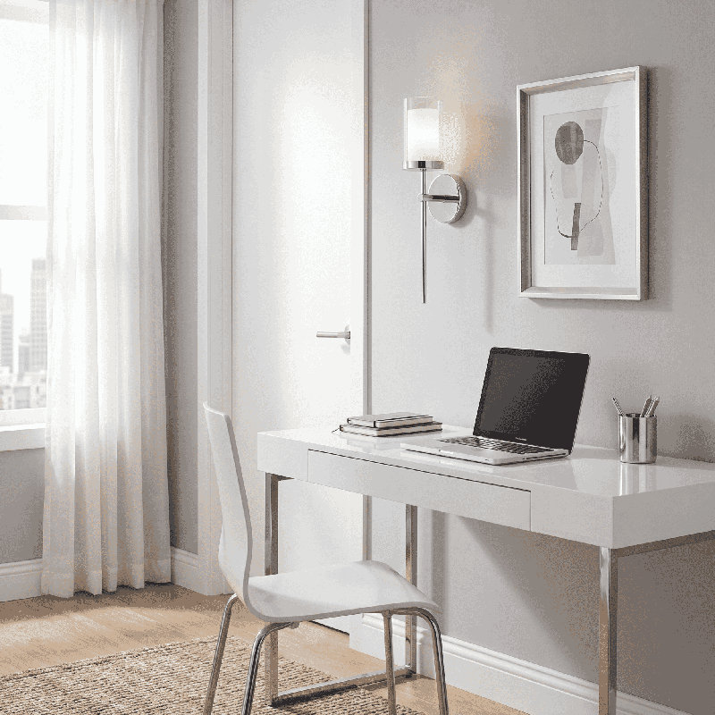 Danbury 1 - Light Wallchiere in Chrome, Chrome