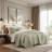 Botanical Leaves 3 Piece Cotton Quilt Set-125545998-125545999