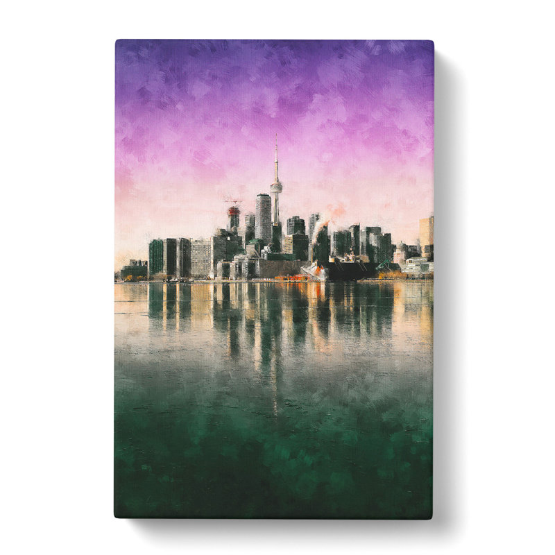 Skyline Of Toronto In Canada - Wrapped Canvas Print, 60cm H x 40cm W x 4cm D