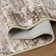 Distressed Modern Abstract Machine Washable Area Rug in Earth Tone Brown for Living Room or Bedroom