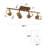Tevye 4 -Light Fixed Track Lighting Track Kit with Dimmable and Adjustable Head-114073934