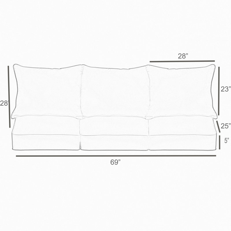 Coussin de siège / dossier Lavine Collier Sunbrella