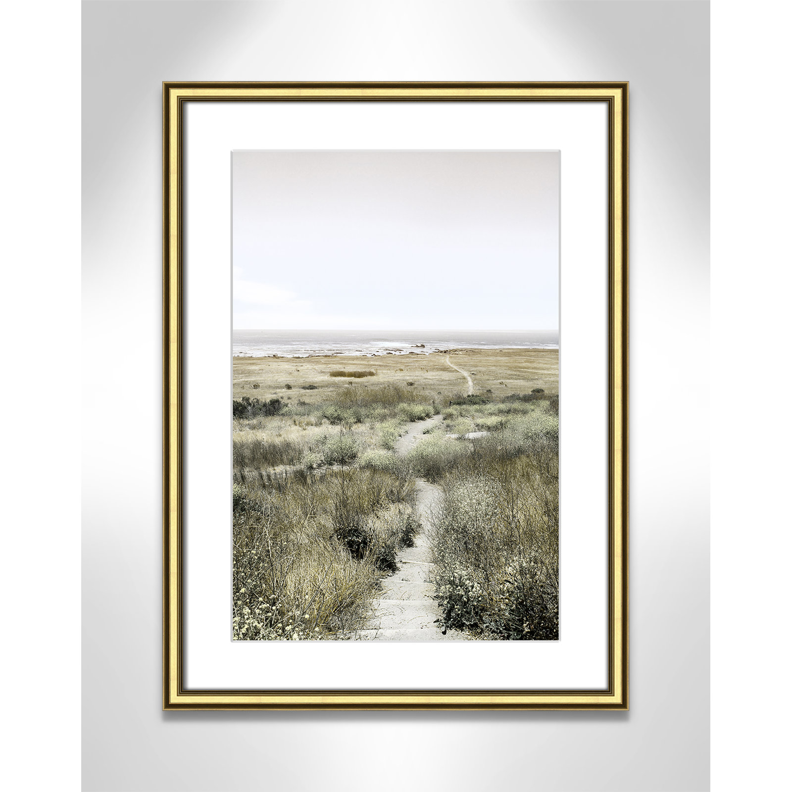 Toscani "Footpath to Paradise" Print, Gold, 18.25 W x 24.25 H x 0.88 D